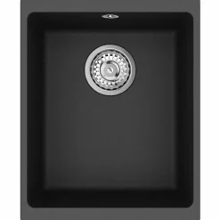 vidaXL Fontanería-Lavabo 370 x 460 mm 80% Cuarzo y 20% Resina