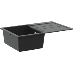 vidaXL Fontanería-Lavabo 780 x 500 mm 80% Cuarzo y 20% Resina