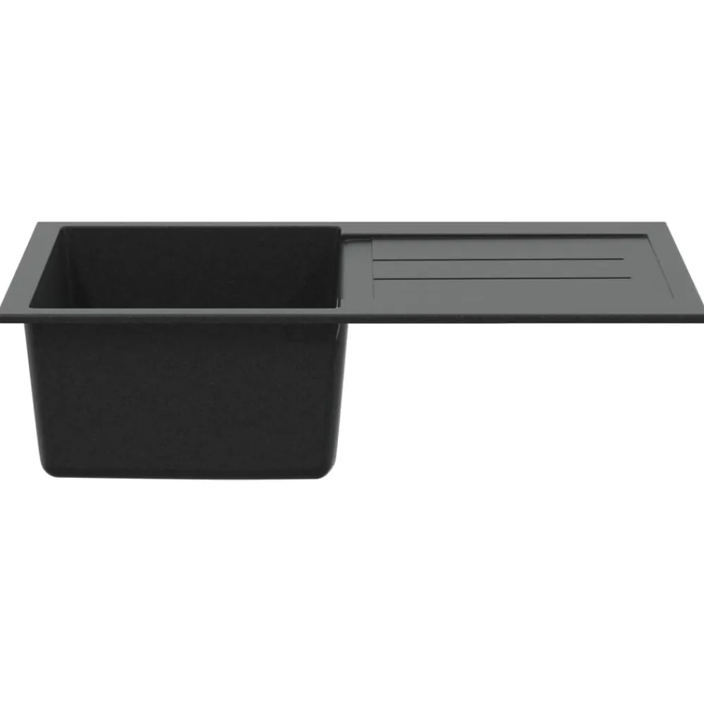 vidaXL Fontanería-Lavabo 780 x 500 mm 80% Cuarzo y 20% Resina