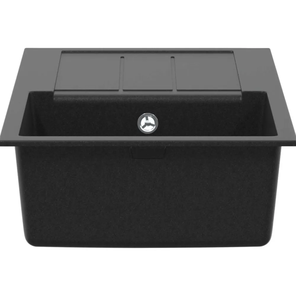 vidaXL Fontanería-Lavabo 780 x 500 mm 80% Cuarzo y 20% Resina