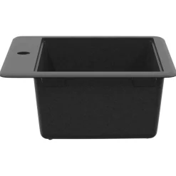 vidaXL Lavabo 470 x 440 mm granito Negro New