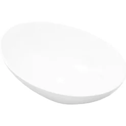 vidaXL Lavabo ovalado de cerámica 40x33 cm Blanco New