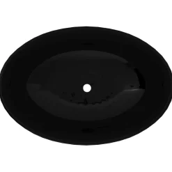 vidaXL Fontanería-Lavabo ovalado de cerámica 40x33 cm
