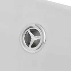 vidaXL Fontanería-Lavabo ovalado y orificio desbordamiento cerámica 59x38,5 cm