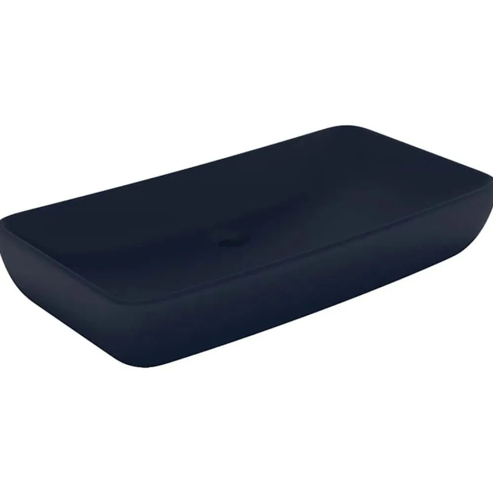 vidaXL Fontanería-Lavabo rectangular de lujo cerámica 71x38 cm