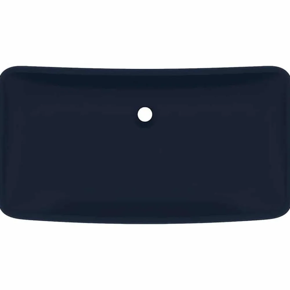 vidaXL Fontanería-Lavabo rectangular de lujo cerámica 71x38 cm