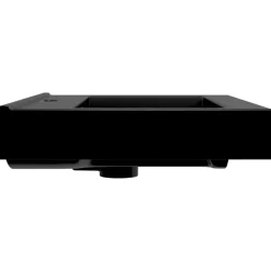 vidaXL Lavabo rectangular cerámica orificio de grifo 60x46 cm Negro New
