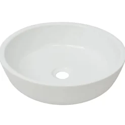 vidaXL Fontanería-Lavabo redondo de cerámica 42x12 cm