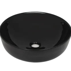 vidaXL Fontanería-Lavabo redondo de cerámica 41,5x13,5 cm