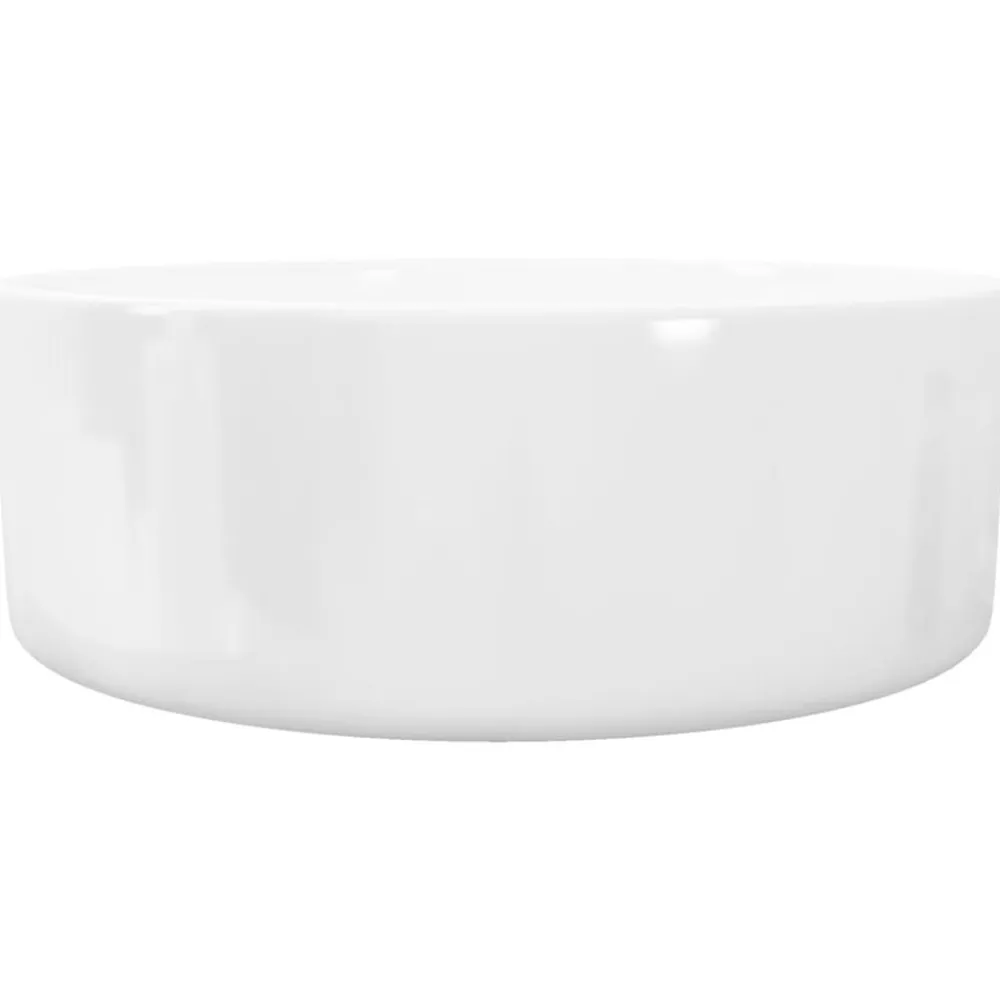 vidaXL Fontanería-Lavabo redondo de cerámica 40x15 cm