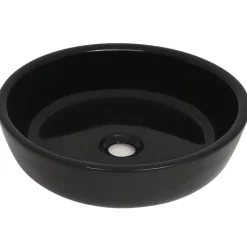 vidaXL Fontanería-Lavabo redondo de cerámica 42x12 cm