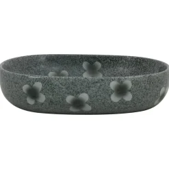 vidaXL Lavabo sobre encimera ovalado cerámica 59x40x14 cm Azul Sale