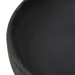 vidaXL Lavabo sobre encimera ovalado cerámica gris y negro 59x40x14 cm Gris y marr&oacute;n Online
