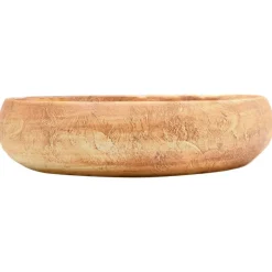 vidaXL Fontanería-Lavabo sobre encimera ovalado cerámica marrón 59x40x15 cm