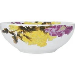 vidaXL Fontanería-Lavabo sobre encimera redondo cerámica multicolor Φ41x14 cm