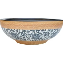 vidaXL Fontanería-Lavabo sobre encimera redondo cerámica multicolor Φ41x14 cm
