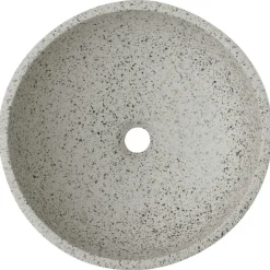 vidaXL Lavabo sobre encimera redondo cerámica gris Φ41x14 cm Gris claro Clearance