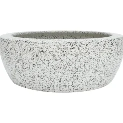 vidaXL Lavabo sobre encimera redondo cerámica Φ41x14 cm Gris