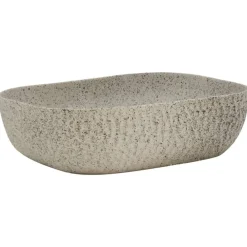 vidaXL Lavabo sobre encimera rectangular cerámica 48x37,5x13,5 cm Gris Outlet