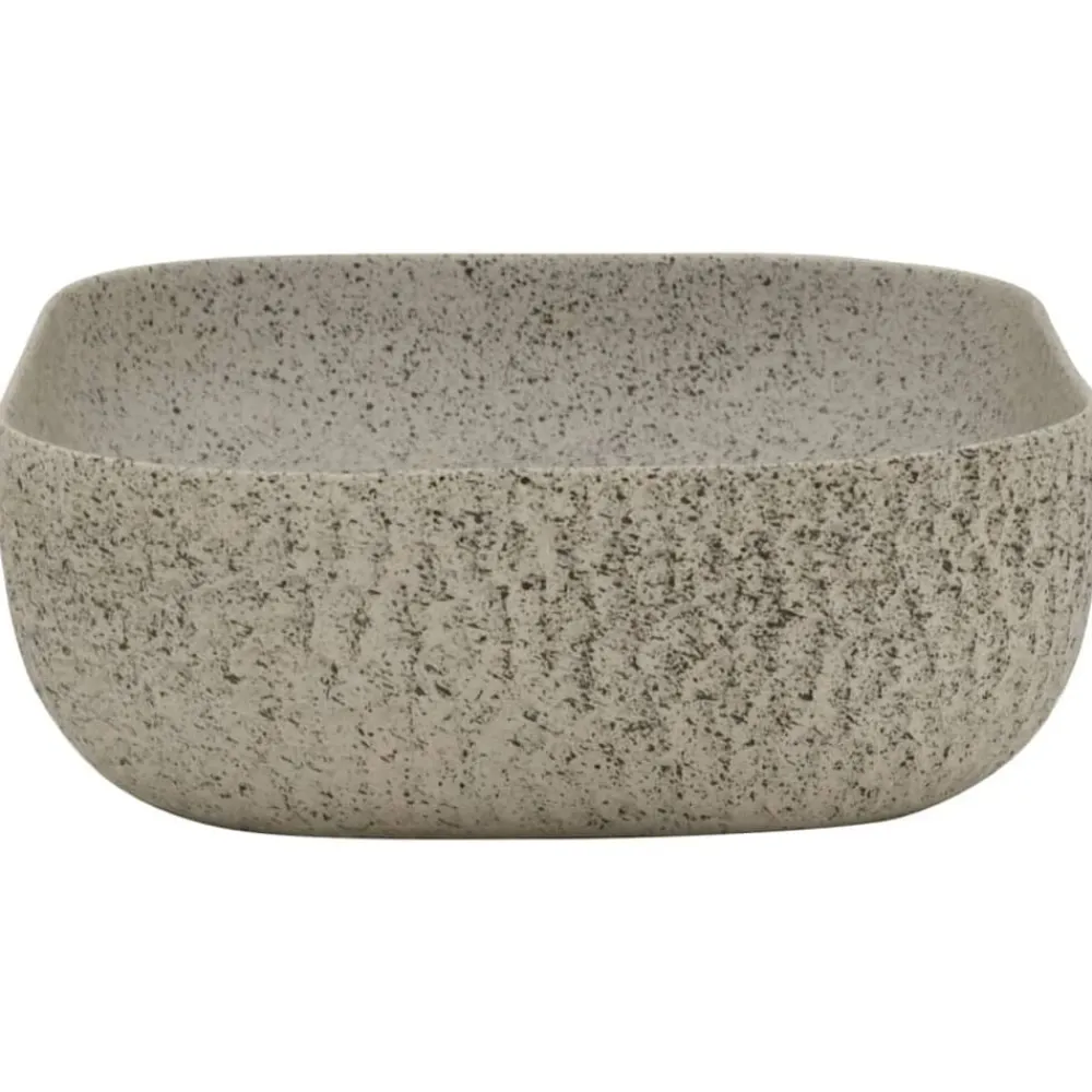 vidaXL Lavabo sobre encimera rectangular cerámica 48x37,5x13,5 cm Gris Outlet