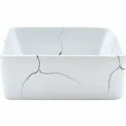 vidaXL Fontanería-Lavabo sobre encimera rectangular cerámica 46x35,5x13 cm