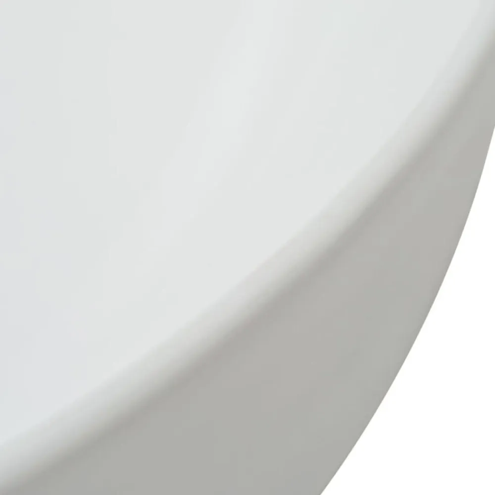 vidaXL Fontanería-Lavabo triangular de cerámica 50,5x41x12 cm