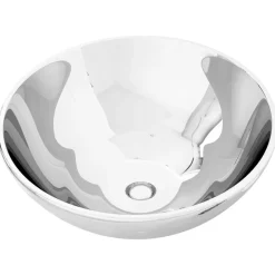 vidaXL Lavabo 32,5x14 cm cerámica Plateado Discount