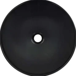 vidaXL Lavabo 41x12,5 cm cerámica Negro Clearance
