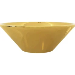 vidaXL Lavabo 42x14 cm cerámica Dorado Online
