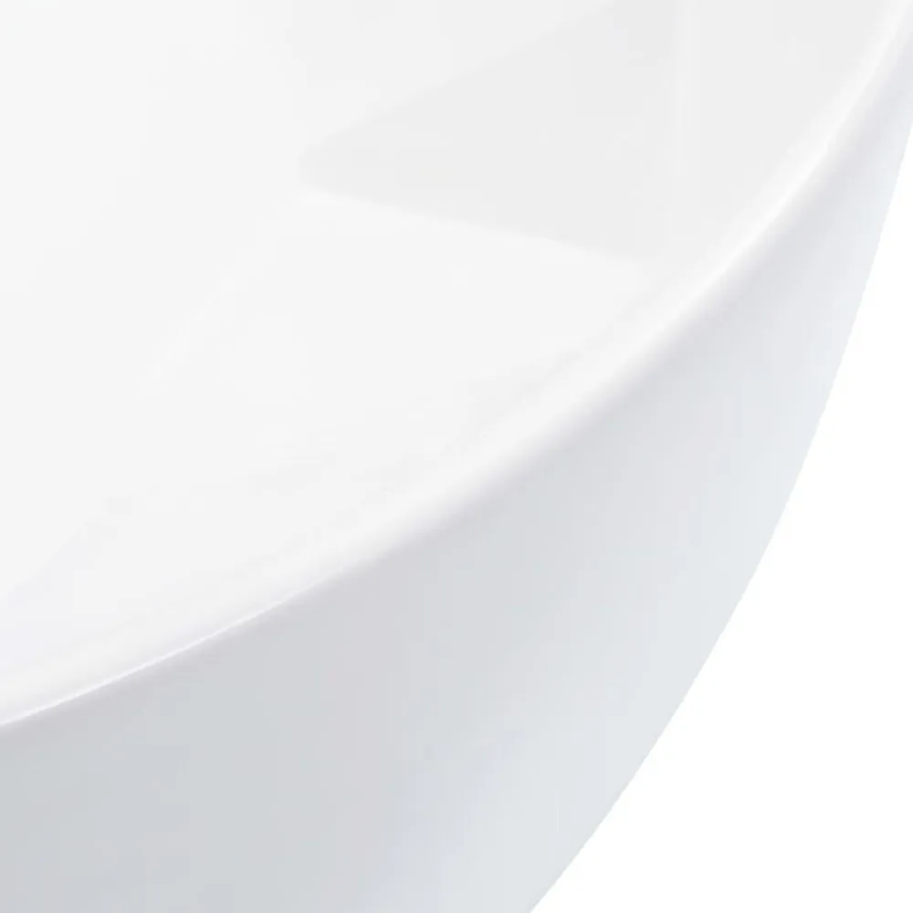 vidaXL Lavabo 36x14 cm cerámica Blanco Clearance