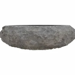 vidaXL Lavabo 40x12 cm de mármol Negro Discount
