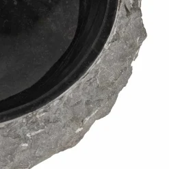 vidaXL Lavabo 40x12 cm de mármol Negro Discount