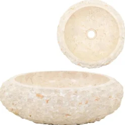 vidaXL Fontanería-Lavabo 40x12 cm mármol color