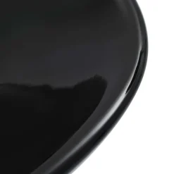 vidaXL Lavabo 58,5x39x14 cm cerámica Negro Sale