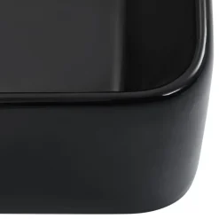 vidaXL Lavabo 40x30x13 cm cerámica Negro New