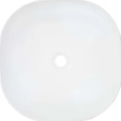 vidaXL Lavabo 42,5x42,5x14,5 cm cerámica Blanco New
