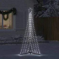 vidaXL LED para árbol de Navidad 339 LEDs blanco frío 182 cm Blanco frío New