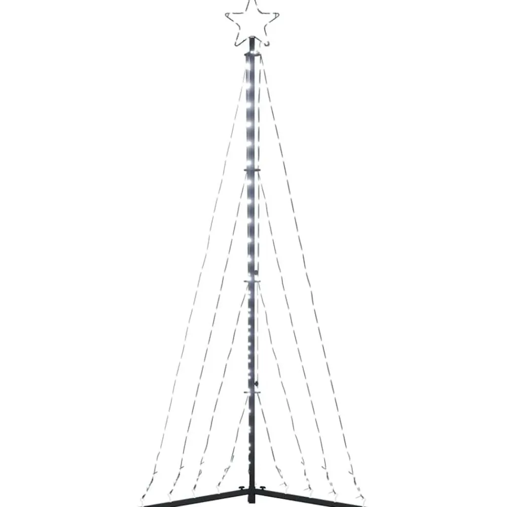 vidaXL LED para árbol de Navidad 339 LEDs blanco frío 182 cm Blanco frío New