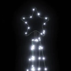 vidaXL LED para árbol de Navidad 339 LEDs blanco frío 182 cm Blanco frío New