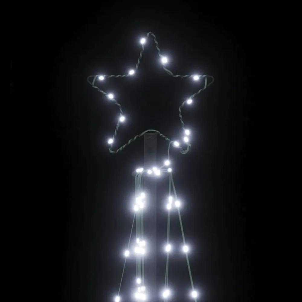 vidaXL LED para árbol de Navidad 339 LEDs blanco frío 182 cm Blanco frío New