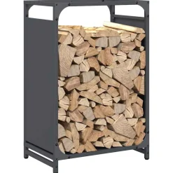 vidaXL Accesorios Para Hornos De Leña Y Chimeneas-Leñero 44x28x65 cm Acero laminado en frío
