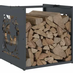 vidaXL Accesorios Para Hornos De Leña Y Chimeneas-Leñero 40x40x40 cm Acero laminado en frío
