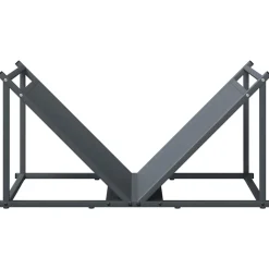 vidaXL Accesorios Para Hornos De Leña Y Chimeneas-Leñero 70x43x34,5 cm Acero laminado en frío