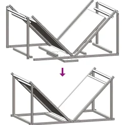 vidaXL Accesorios Para Hornos De Leña Y Chimeneas-Leñero 70x43x34,5 cm Acero laminado en frío