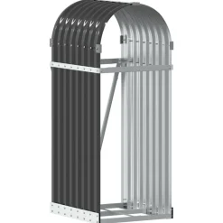 vidaXL Accesorios Para Hornos De Leña Y Chimeneas-Leñero 40x45x100 cm acero galvanizado