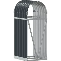 vidaXL Accesorios Para Hornos De Leña Y Chimeneas-Leñero 40x45x100 cm acero galvanizado
