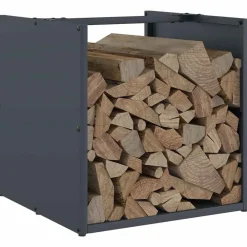 vidaXL Accesorios Para Hornos De Leña Y Chimeneas-Leñero 40x40x40 cm Acero laminado en frío
