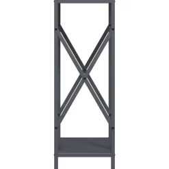vidaXL Leñero 34x25x70 cm Acero laminado en frío Antracita Best