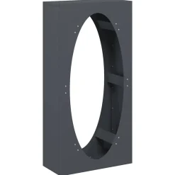 vidaXL Leñero 50x23x100 cm Acero laminado en frío Antracita Outlet