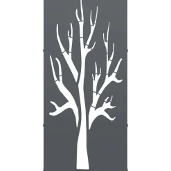 vidaXL Leñero 40x30x80 cm Acero laminado en frío Antracita
